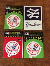 1982 FLEER TEAM LOGO STICKERS Yankees Set Of 4 stickers mint pack fresh - £4.74 GBP