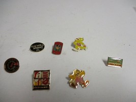 Vintage McDonalds Lapel Pins Pinbacks Lot of 7 rare Taiwan unused - £22.92 GBP