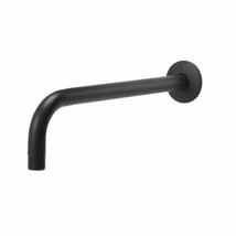 Glacier Bay 12 in. Raincan Shower Arm with Flange in Matte Black Finish - £18.99 GBP