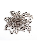 200 Eye Screws Hooks For Vials Jewelry Findings Silver 10mm - $7.47 CAD