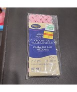 Wrights ~ (PC401-0061) - Medium Rick Rack - Pink, 2 1/2 Yd, 1/2&quot; wide - $61.32 MXN