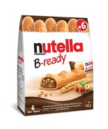 6 X Ferrero Nutella B-Ready Crispy Wafer Cookies Snack 132g Each Box -Fr... - £39.58 GBP