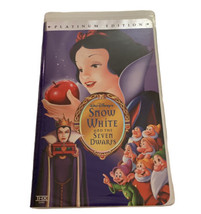 Snow White and the Seven Dwarfs VHS Video Tape Movie ~ Platinum Edition ... - £5.84 GBP