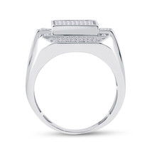1/2CT-DIA MICRO-PAVE Mens Ring - £236.39 GBP