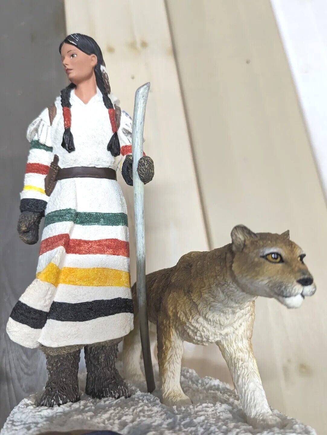 Princess of the Plains Sculpture Winters Rose 1994 Hamilton Collection Puma Gift - $98.88