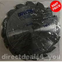 Irwin Classic 25030ZR Carbide Circular Saw Blade 16T  7-1/4&quot; Pack of 9 - £56.47 GBP