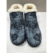 Yes We Vibe Winter Sneaker Slipper Grey Sophie Floral Slip On Womens Siz... - $49.45