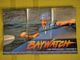 Baywatch Trading Cards Promotional Poster - Series One, David Hasselhoff - RARE! - £31.38 GBP