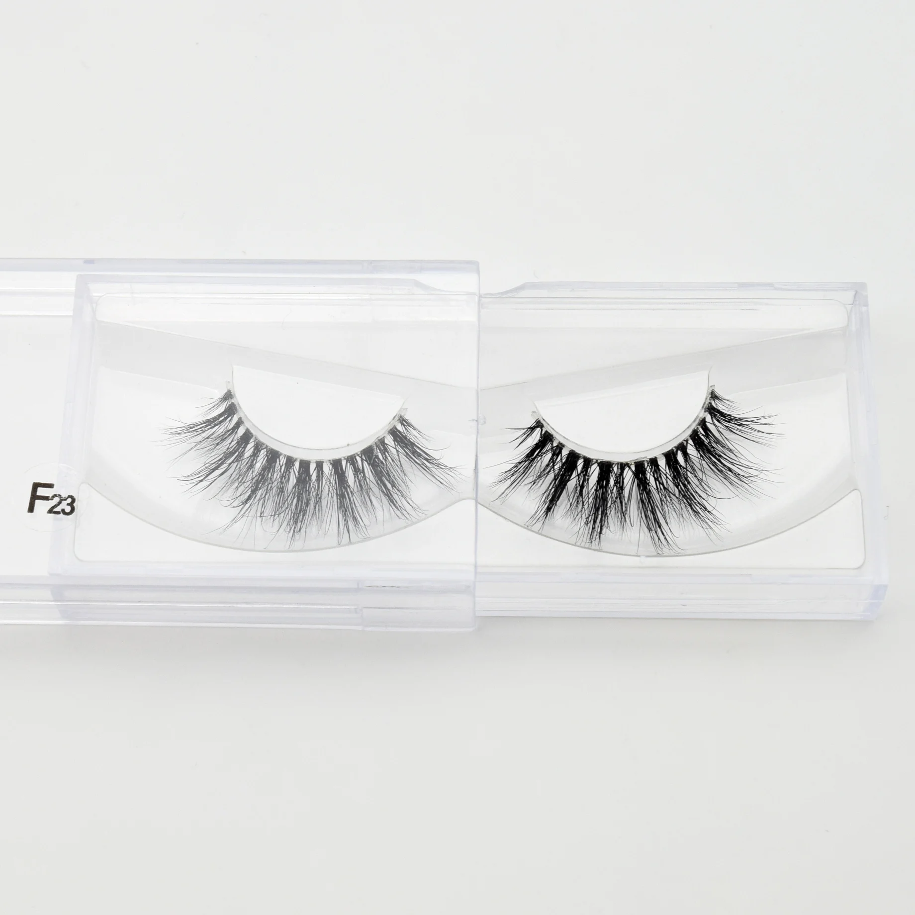 Invisible band full strip lashes handmade long winged false eyelashes fluffy crisscross thumb200