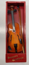 Vintage RARE Mangelsen’s 6.75 in Doll  Wooden Violin 936-35 Ornament - £15.78 GBP