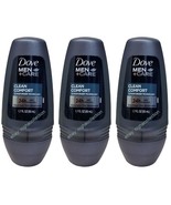 LOT 3 x Dove Men+Care Clean Comfort 24-Hr Deodorant 1.7 Oz Ea NEW - $364.10 MXN