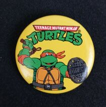 Vintage Teenage Mutant Ninja Turtles Michelangelo 1.5" Pinback Button (A) - $3.87