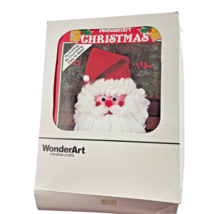 WonderArt Christmas Craft Santa Claus Kit K131 Aunt Lydia&#39;s Vintage 1991 - £15.42 GBP