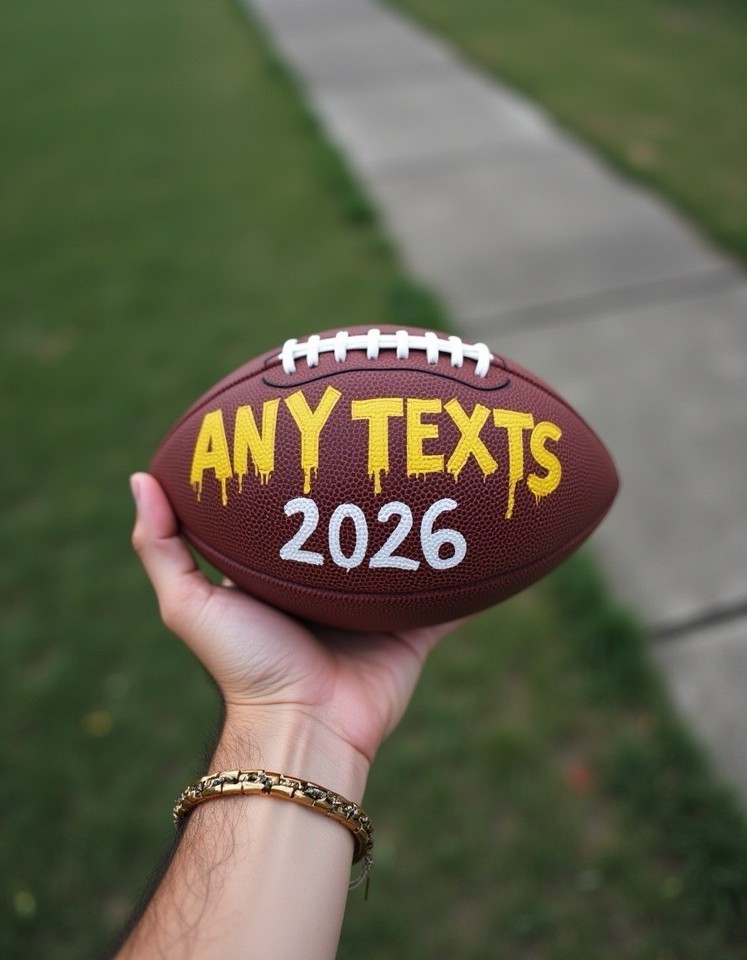 Personalized Painted Custom Hand-Painted Football | Item image 3