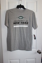 Bnwts Men&#39;s Nike Nfl Ny Jets Team Apparel Short Sleeve Shirt Large Gray - £18.09 GBP