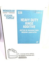 1.32 Gal Monogram Clean Force EZ D28  Heavy Duty Streak Free Dish Rinse ... - £41.70 GBP