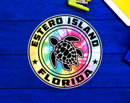 Estero Island Florida Beach Sticker Decal 3&quot; Vinyl Sea Turtle - £4.09 GBP