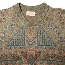 Vintage Bogner Knit V-Neck Sweater Wool Mohair 80s West Germany - Size U... - $82.24