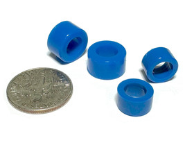 4pc TOMY-SRT Bulldog Slot Car Chassis Tune Up Front + Rear Tires Set Blue 7796 - £4.78 GBP