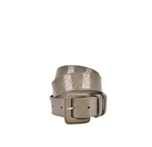 Armani J EAN S Womens Buckle Belt Leather Printed Grey Size 92 Cm T5114 - £52.63 GBP