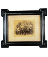 Antique Victorian Photograph Hotel Bell Bellhop Staff Ornate Black Woode... - $274.30 CAD