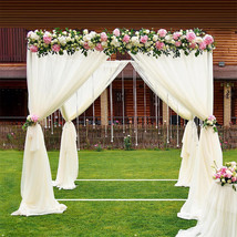 10ft Square Heavy Duty Wedding Arch Backdrop Stand Party Flower Decor Ad... - £77.39 GBP