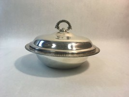 Vintage Silver Plate Lidded Vegetable / Serving Bowl - $33.65