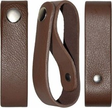 Genuine Leather Brown Whip Holster, Handmade Bull Whips Holder for Horse Riding - £6.86 GBP