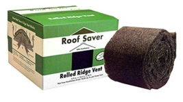 Roof Saver RS50G Rolled Ridge Vent 0.75&quot; H X 10.5&quot; W X 50&#39; ft. L Fiber/Polyester - £78.34 GBP