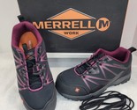 NIB Merrell Work Fullbench CT Work Sneaker Composite Safety Toe Black Wo... - £74.50 GBP