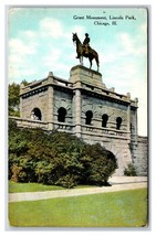 Grant Monument Statue Lincoln Park Chicago Illinois IL UNP DB  Postcard O20 - £2.29 GBP
