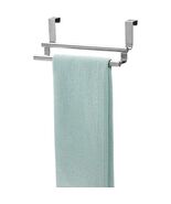 iDesign Forma Brushed Stainless Steel Over-the-Cabinet Double Towel Bar ... - $458.67 MXN