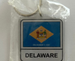 Delaware State Flag Key Chain 2 Sided Key Ring - $4.95