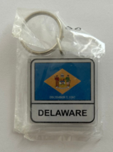 Delaware State Flag Key Chain 2 Sided Key Ring - £3.89 GBP