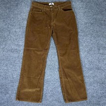 Gap Corduroy Pants Mens 34X30 Brown Straight Leg Mid Rise Cotton Casual ... - $24.51