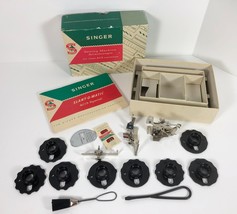 SINGER 403 Slant-O-Matic Sewing Machine ATTACHMENTS Discs Ruffler Binder... - $34.64