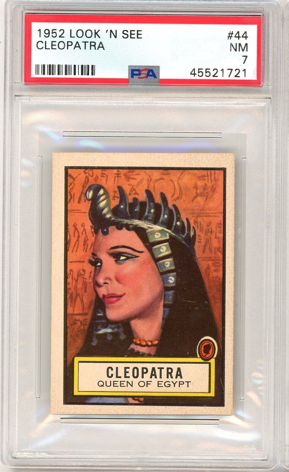 1952 Topps Look &#39;N See Cleopatra #44 PSA 7 P1284 - $89.10