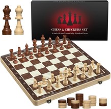 Set with 16&quot; Wooden Board Game Travel for Adults Kids Gift for Men Women Gift To - £54.57 GBP