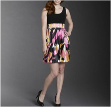 NWT-JESSICA Howard Size 10 Watercolor Print 2Tone Dress Empire Waist $100 Retail - £23.59 GBP