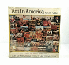 Art In America Puzzle 200 Years of Great Paintings 600 Pieces Nordevco 1979 NEW  - £23.93 GBP
