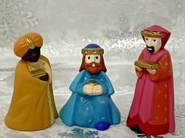 Vintage Hallmark Three Wise Men Merry Miniatures Figures Nativity Set 1989 - £26.53 GBP
