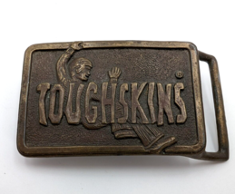 Vtg 1970&#39;s Toughskins Sears Roebuck Kid&#39;s Clothes Brass Belt Buckle - £7.21 GBP