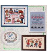 Cross Stitch Toyland Bunny Guardian Angels New Baby Birth Samplers Patte... - $13.99