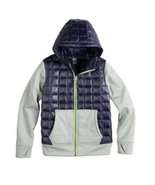 Boys Jacket ZeroXposur Hooded Hybrid Puffer Weather Resistant Blue Coat-... - $34.65