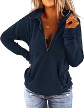 Women&#39;S Solid Solid Loose Fit Casual Pullover Tops With Long Sleeves And A - £35.94 GBP