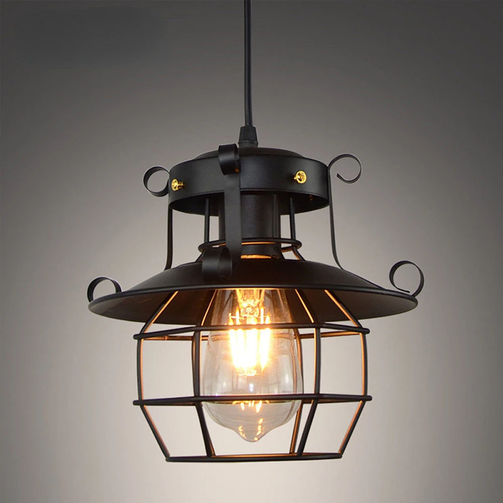 Loft Vintage Pendant Light Nordic Retro Iron Lights Industrial Hanging Lamp - $34.54+