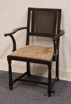 Vintage Antique BERKEY &amp; GAY Solid Walnut Rustic European Dining Arm Chair - £481.09 GBP