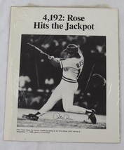 SEALED Pete Rose 4192 Hits Facsimile Signed 8x10 Photo Marvin Hecht Official - £18.49 GBP