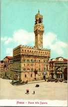 Vtg Postcard Florence Firenze - Piazza Della Signoria - Ferd Gobatto - £4.73 GBP