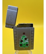 Vintage Silver Toned Refillable Christmas Tree Lighter, Tiger Limited Ed... - $210.63 MXN